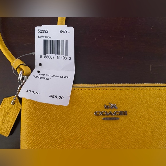 Coach Leather Small Wristlet - Picture 3 of 5